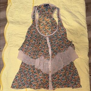 Poetry Floral Tank Top with Pink Accents